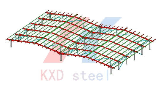 Buy Prefabricated Industrial Metal Warehouse Multi Span Structural Steel Beams And Columns online manufacture