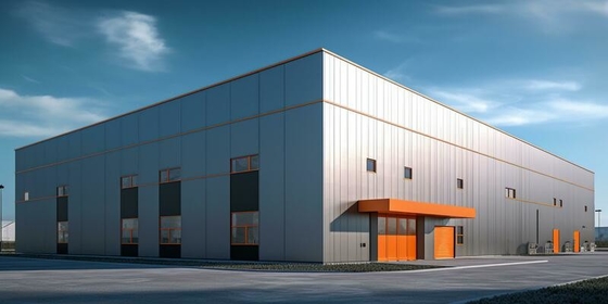 Buy Custom Steel Structure Warehouse Buildings With Galvanized C/Z Purlin Connection online manufacture
