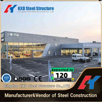 comprare Q345 Q235 Cornice di acciaio leggero Laboratorio di struttura in acciaio Garage per il centro di assistenza auto fabbricazione online