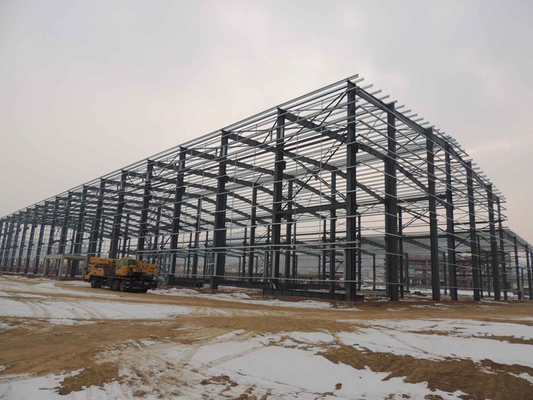 Buy Q355b Q235b Pre Fabricated Steel Buildings Metal Frame Structure Construction online manufacture