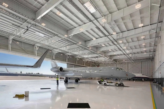 Buy Portal Frame Aircraft Hangar Steel Buildings Light Steel Structure Building Construction online manufacture