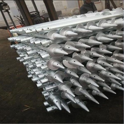 Buy Light Steel Construction Helical Ground Anchors Pile For Solar Foundation System online manufacture