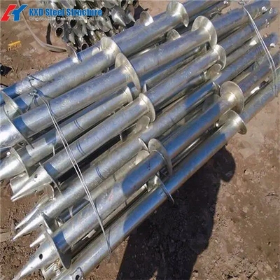 Buy Directly Buried Helix Ground Anchors Galvanized Photovoltaic Bracket Helix Screw Piles online manufacture