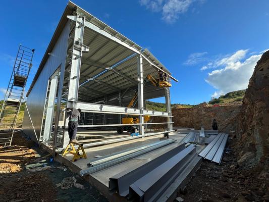 Buy 150mm Thickness Steel Structure Warehouse Produced Using Tekla Drawing Providing Long Lasting Industrial Storage Solutions online manufacture