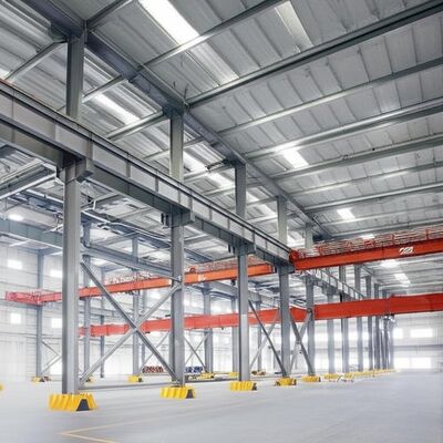 Buy Painted Or Galvanized Steel Structure Warehouse Featuring Steel Truss Support Structure And Welding Processing Service For Space Utilization online manufacture