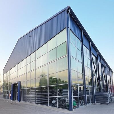 Buy High Intensity Steel Structure Warehouse Including Optional Thermal Insulation Green and Can Be Reuse Engineered for Long Lasting online manufacture