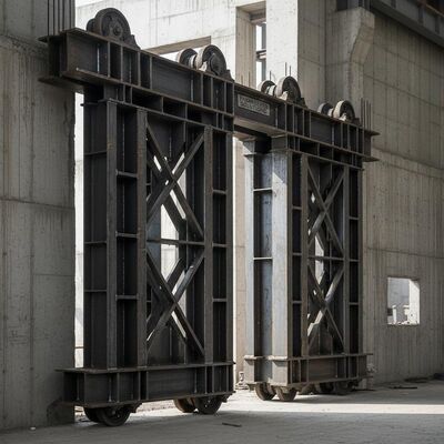 Kopen Schuif- of rollende deuren Zware staalconstructies ontworpen om aan de AISC EN JIS GB-ontwerpinormen voor bouwoplossingen te voldoen online vervaardiging