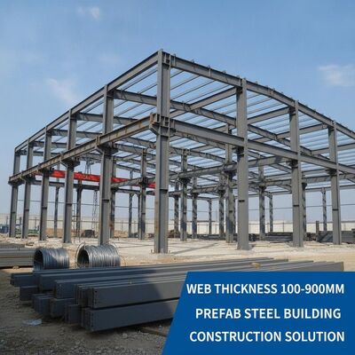 Acheter Épaisseur de la toile 100 à 900 mm Construction de structures en acier Bâtiments préfabriqués en acier Plage de hauteur 3m à 20m Solution de construction fabrication en ligne