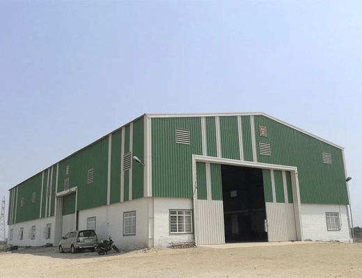 Glass Wool Insulated Steel Buildings Prefab Industrial Residential Steel Frame Construction