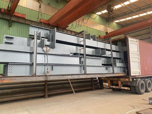 40' Container Loading Prefabricated Steel Frame Buildings For Warehouse Workshop Hangar