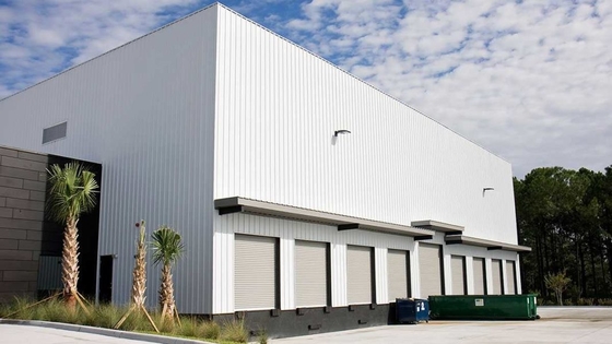 Modern Q235 Q355 Steel Structure Building Customized With Sandwich Panel Roof