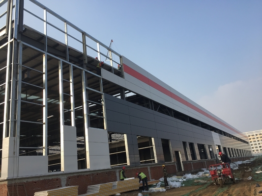 Prefabricated Industrial Shed Steel Structure Warehouse DIP Galvanized Customized