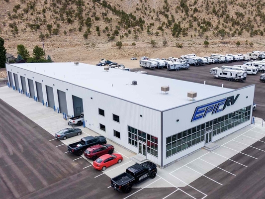 Modern Portal Frame Pre Engineered Steel Building Warehouse Metal Commercial Buildings