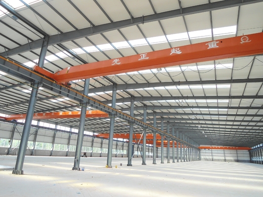 Pre Engineered Industrial Steel Building Construction Crane Supporting Steel Structures