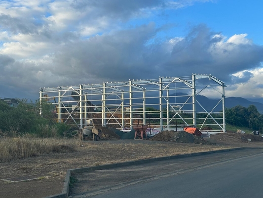 Hot Dip Galvanized Metal Construction Building Q355b Q235b Steel Prefabricated Warehouse