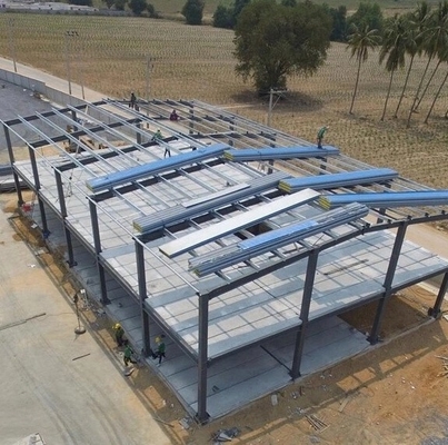HDG Metal Construction Building Prefabricated Multi Storey Steel Frame Office Building