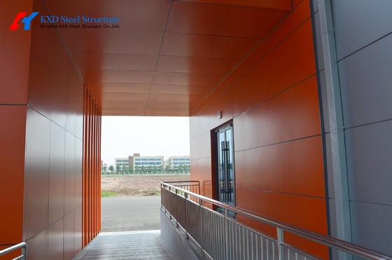 Heavy Duty Modular Large Span Steel Buildings Mobile Industrial Steel Hall Construction