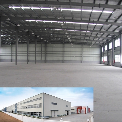 35m Clear Span Steel Structural Construction Prefabricated Light Weight Building