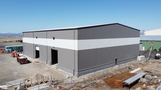 Hot Dip Galvanized Industrial Steel Building Customizable Steel Frame Prefab Building