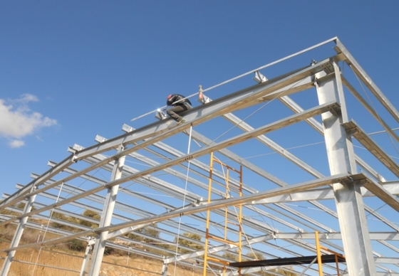 Hot Dipping Galvanized Industrial Steel Building Construction Corrosion Resistant