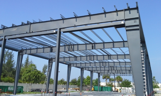 Q355b Steel Structure Fabricated Industrial Steel Building Warehouse Workshop