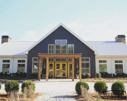 Metal Prefabricated Industrial Shed Warehouse Wide Span Steel Structures Customized