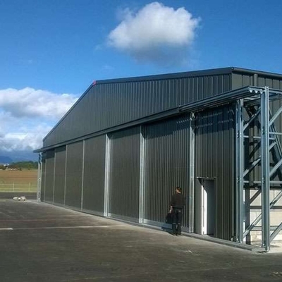 High Rise Steel Structure Hangar Building Prefabricated Metal Frame Hangar Customized
