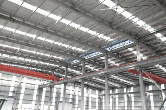 Corrugated / Sandwich Panel Agricultural Steel Building With Windows Customizable