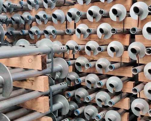 Steel Portable Foundation Ground Screw for Solar Mounting System in Round Shaft Design