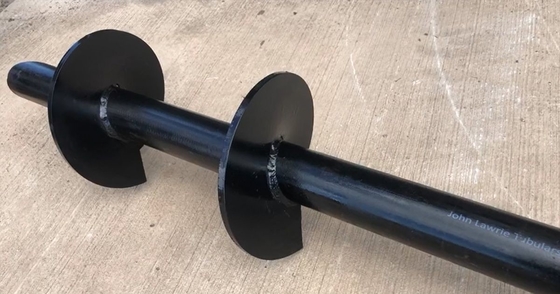 200cm * 10cm * 8cm Helical Quick Built Anchor Screw for Prefabricated Metal Foundation