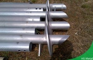 Metal Helical Ground Anchors Galvanized Steel Anchor Bolt Helix Ground Screws