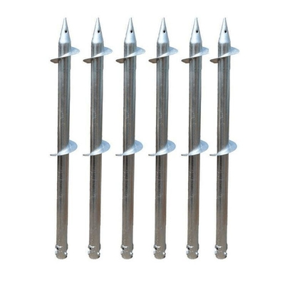 Industrial Helical Ground Anchors Screw Piles Solar Photovoltaic Brackets Customized