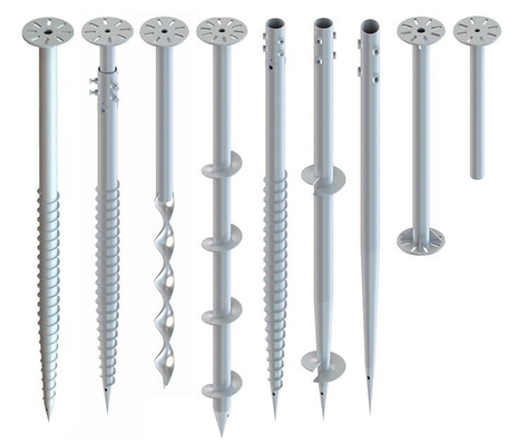 U Shape Galvanized Steel Ground Screw Pile with Customized Helix 0.276