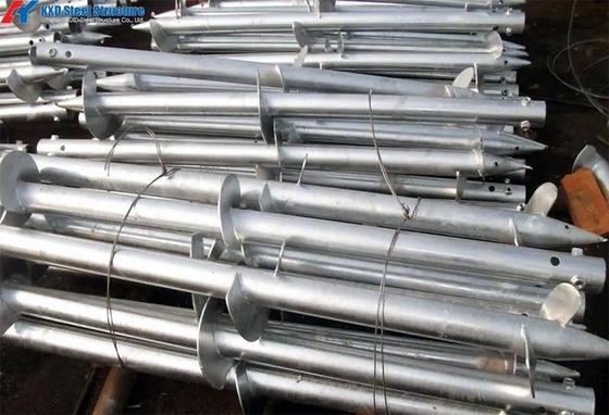 Hot DIP Galvanized Steel Helical Piers Anchor For Foundation Repair Solutions