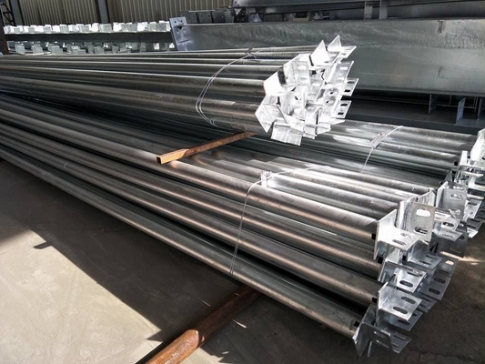 Hot DIP Galvanized Welded MS Steel Metal Structure Frame Grade 14 Wind Resistance