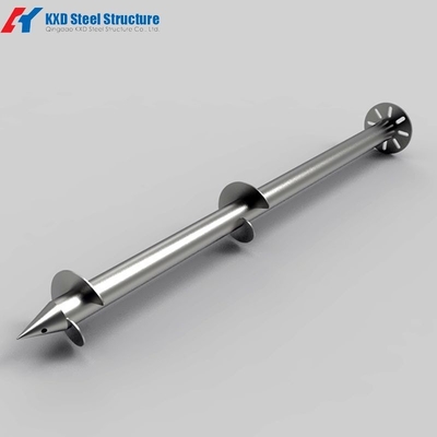 Prefabricated Galvanized Ground Screw Piles For House Ground Foundation