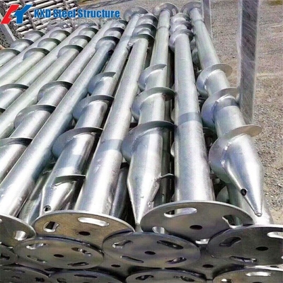 Prefabricated Galvanized Helical Ground Anchors Spiral Piles 1200/1600/1800/2000mm