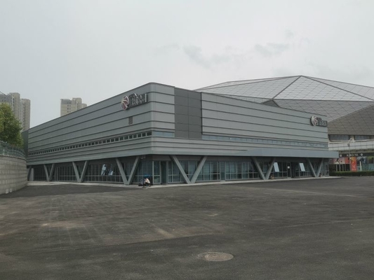 SA 2.5 Shot Blasting Level Prefabricated Steel Structures Construction