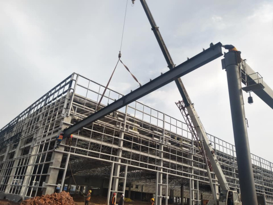 Standards Customized Prefabricated Steel Structures 6-30mm Flange Thickness