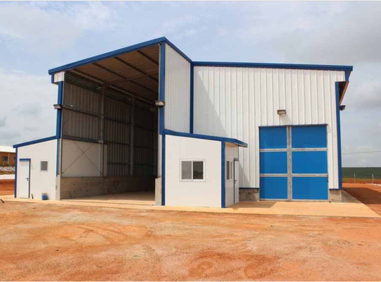 High Resistance To Deformation Steel Structure High Rise Building Single Slop Method Customized