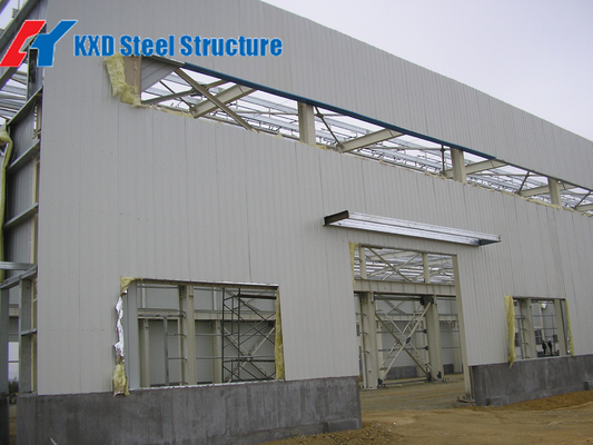 Q235 Q345B Grade Steel Structure Construction With Welded Connection And Bolt Connection