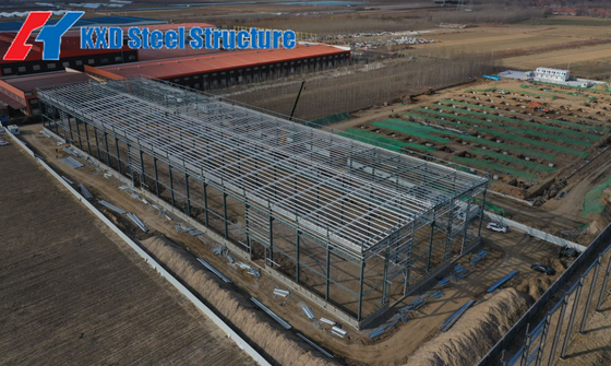 Engineer Guidance On Site Iron Steel Structure Building Construction Single Slop Method