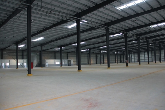 Long Lasting Steel Frame Structure Building Main Frame H Beam And Columns C Type Purlin Construction