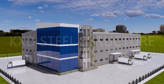 H-Section Steel Structure Auto Service Shop Warehouse with Galvanized Finish