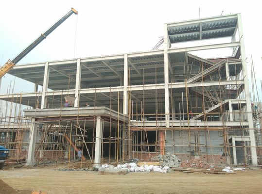 20MT Overhead Crane Supported Heavy Steel Workshop Q355B Industrial Manufacturing Plant Welded H Beam Frame System