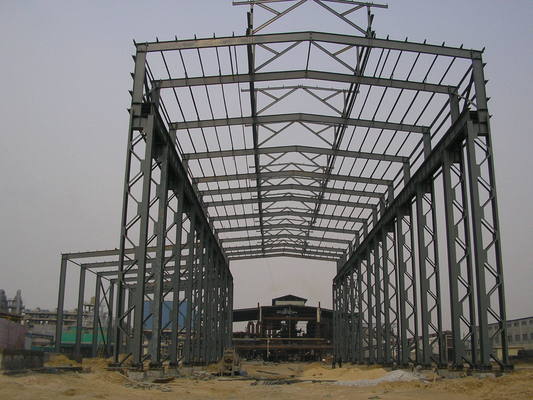5-28mm Thickness Steel Structure Building with SA 2.5 Shot Blasting Level and Long-lasting Durability