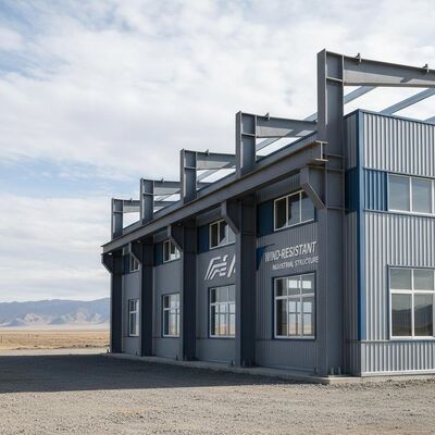 Bolt Connection Metal Industrial Building Designed to Withstand Wind Load Durable and Structure for Industrial Applications