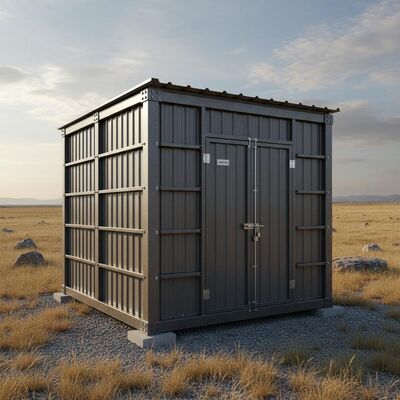 Portable Room Heavy Duty Steel Structure Built for Outdoor Storage Applications Providing Secure and Sturdy Construction