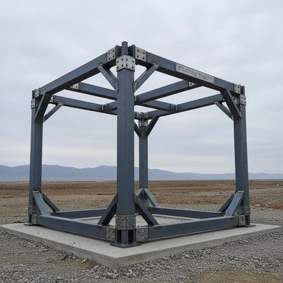 Angle Steel Knee Brace Industrial Steel Construction Portable Room Designed for Long Lasting Outdoor Structural Stability