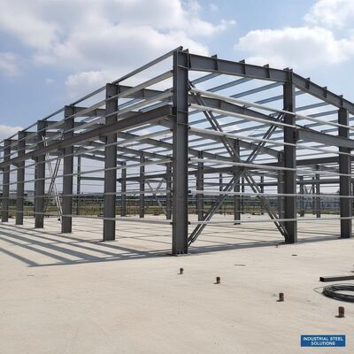 Round Pipe Or Square Tube Tie Beam Industrial Steel Building Long-lasting Structure According To Clients Enquiry Durable